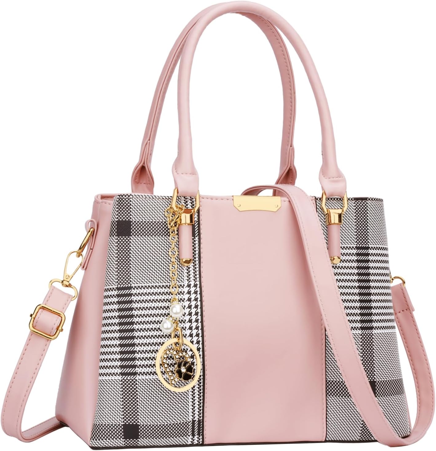 KKXIU Women Purses and Handbags, PU Leather Top Handle Satchel Bag