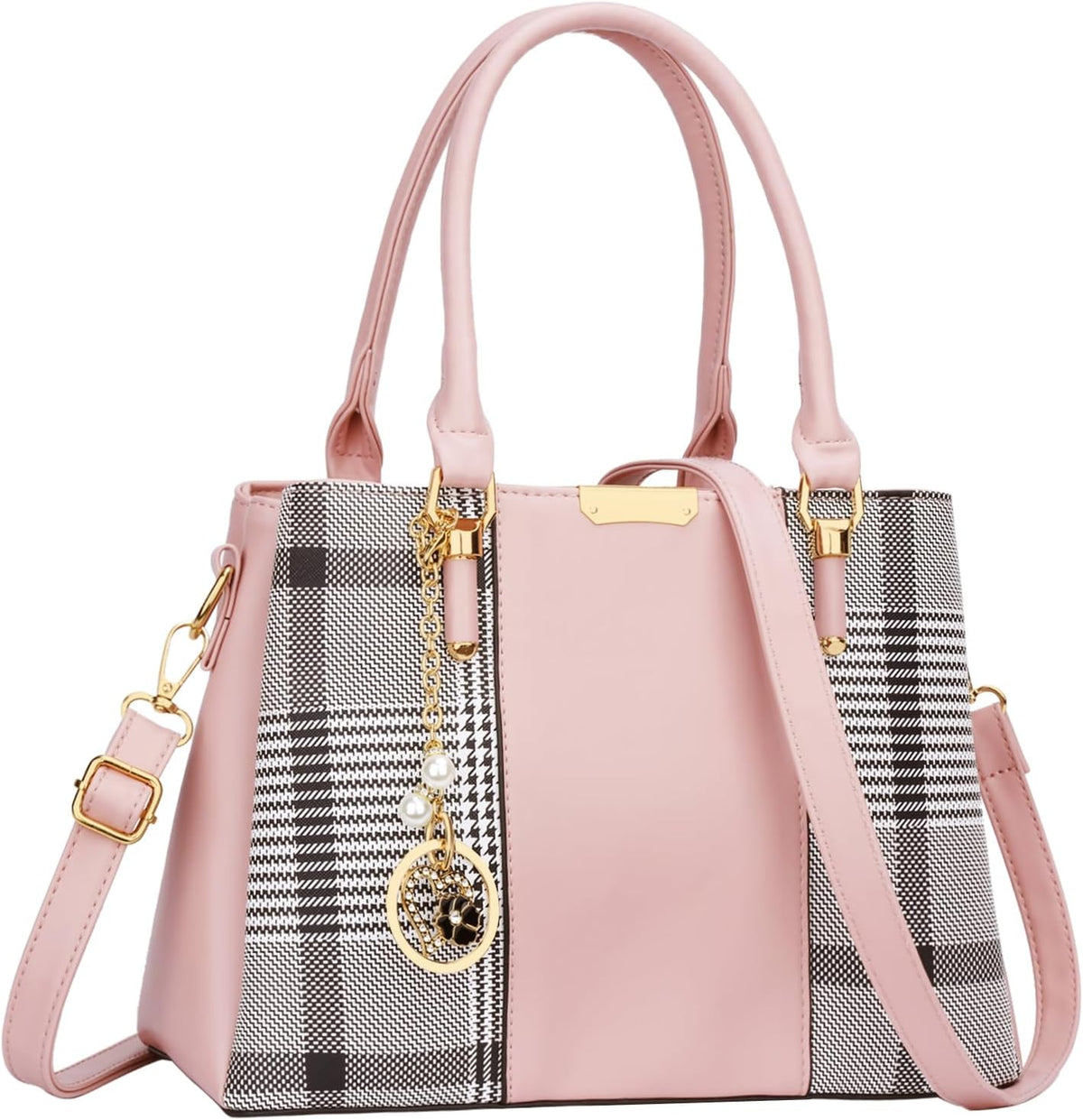 KKXIU Women Purses and Handbags, PU Leather Top Handle Satchel Bag