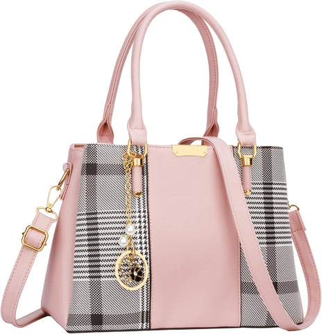 KKXIU Women Purses and Handbags, PU Leather Top Handle Satchel Bag