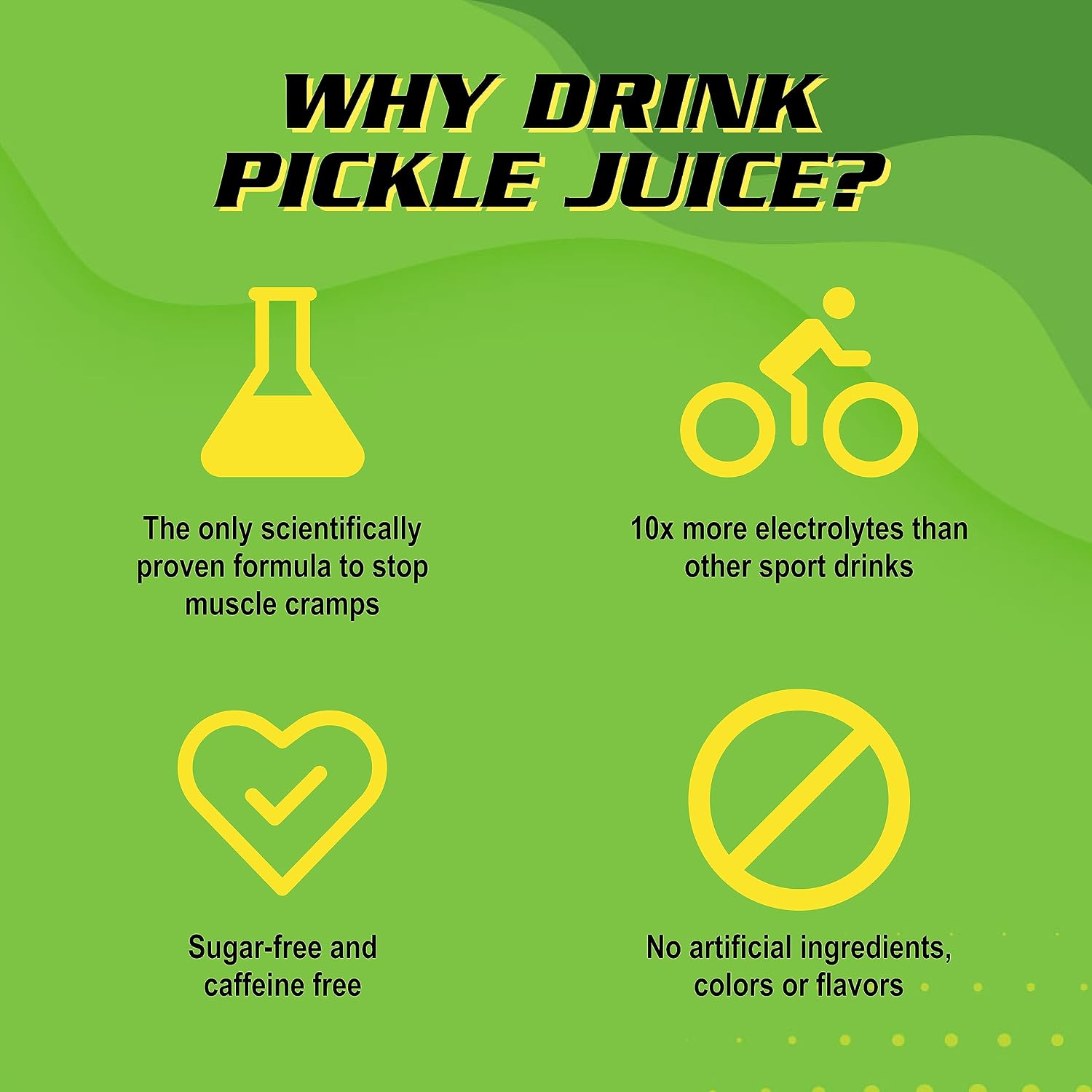 Pickle Juice Organic Sports Drink Shots, Extra Strength - 2.5 oz, 48 Pack