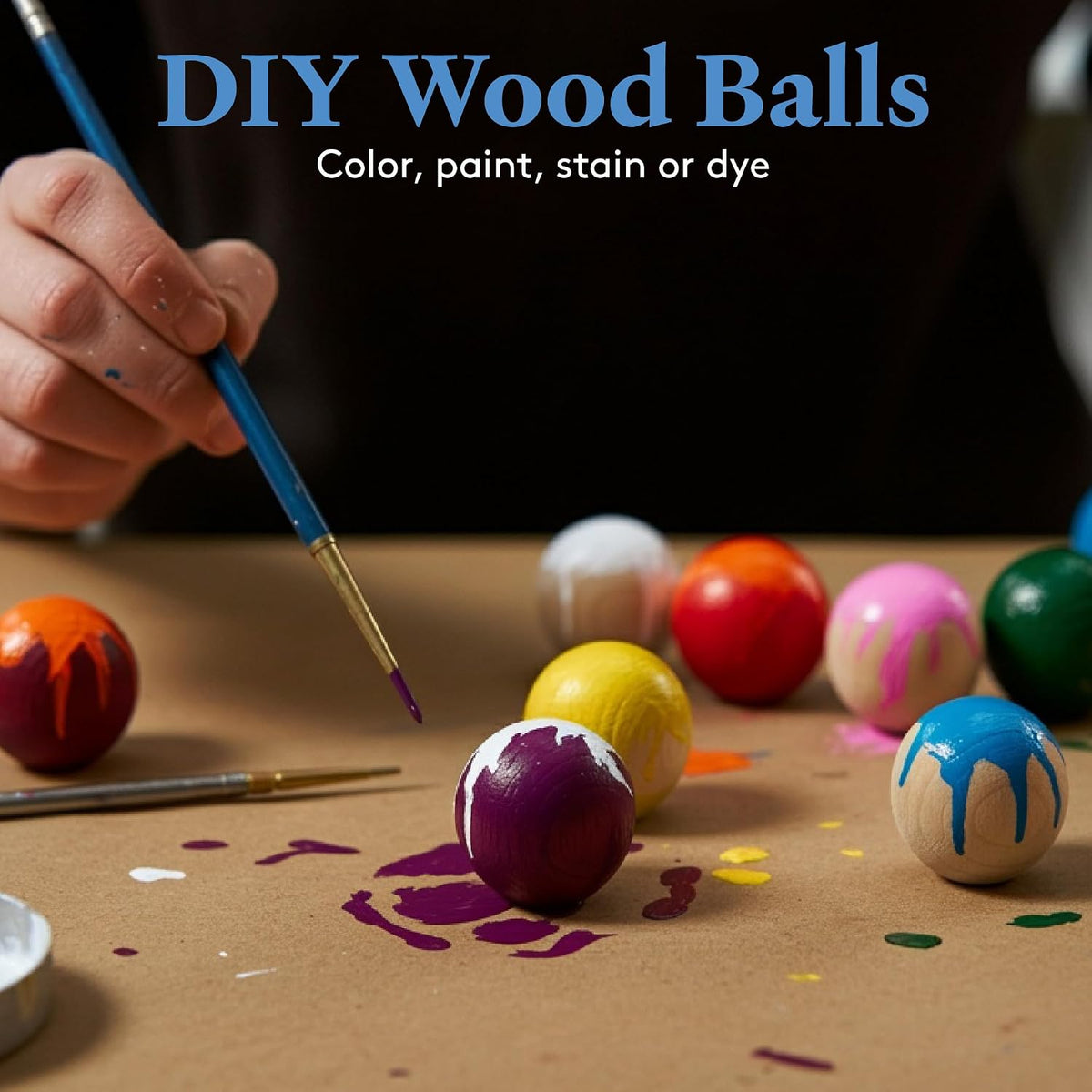 4 inch Round Wooden Balls for Crafts, Bag of 3 Unfinished and Smooth Round Birch Hardwood Balls, and Wooden Spheres, by Woodpeckers