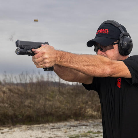Wide-Notch Fiber-Optic Iron Sight Set for Glock Gen 1-5 Pistols 17-48 | Rapid-Acquisition Competition Sights by World Champion Robert Vogel | 9mm .40 .45 & 10mm | USPSA IDPA IPSC 3-Gun