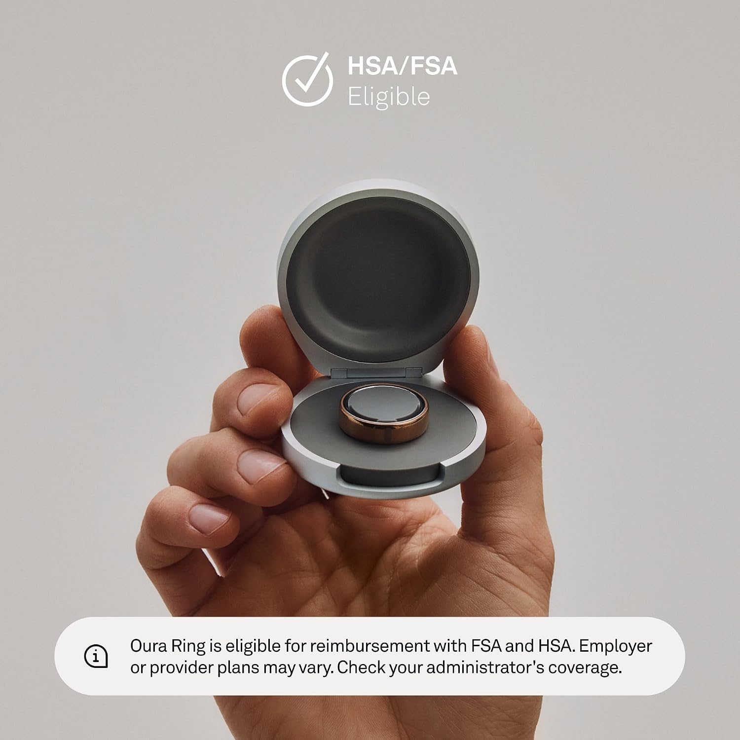 Oura Ring 5 Official Charging Case - Size 8