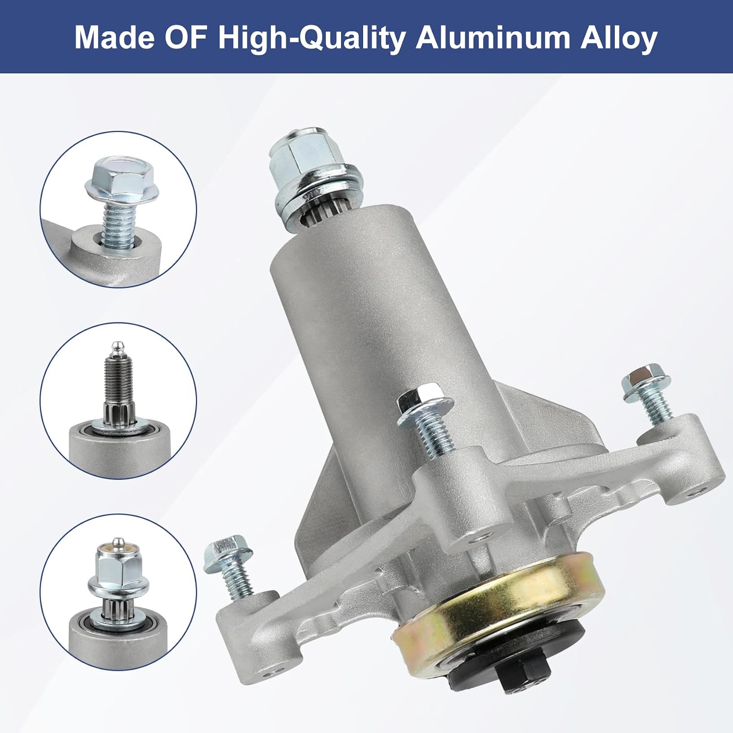 3 Pack 187292 192870 532187281 532187292 567253301 587819701 yth22v46 yth24v48 spindle 187292 Mandrel Assembly 42" 46" 48" 54" mower deck spindle Compatible with Husqvarna Craftsman Ariens Poulan Pro