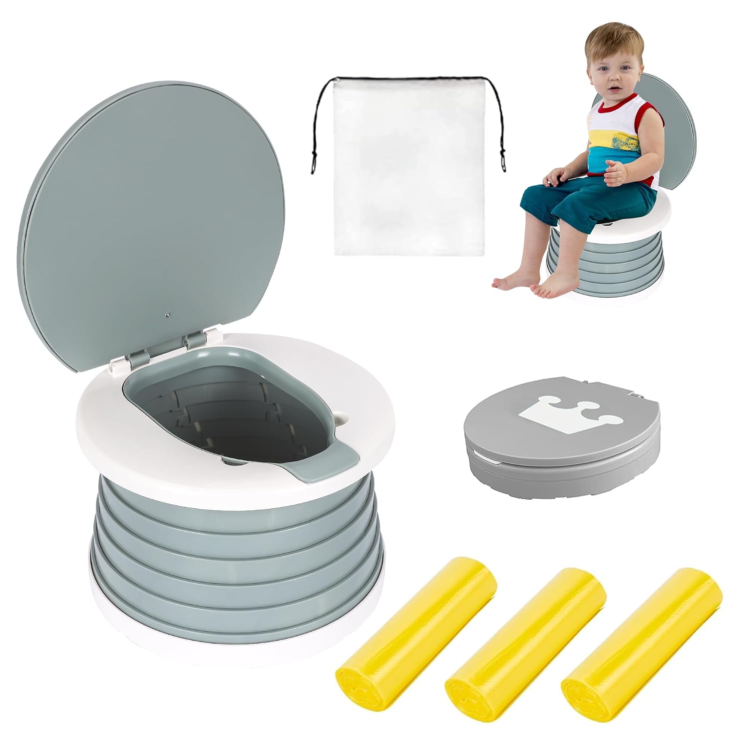 Portable Potty for Toddler,Travel Potty Seat for Toddler,Travel Toilet Kids