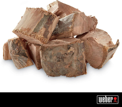Weber® Apple Wood Chunks, Outdoor Cooking Fuel, 4 lb