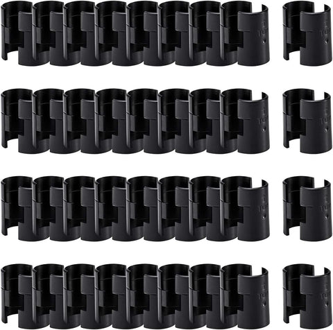 72Pcs Wire Metal Shelving Clips for 1" Post, 36 Pairs Plastic Replacements