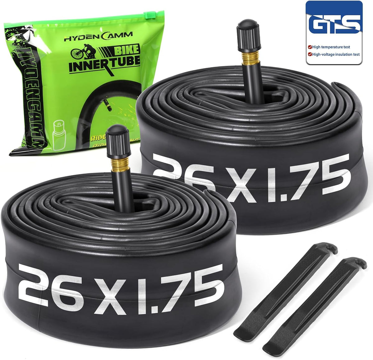 2 Pack Bike Tube 12"/14"/16"/18"/ 20"/ 22"/24"/ 26"/27.5"/28"/29"