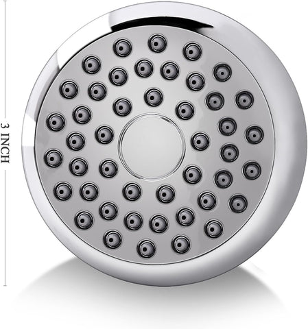 AISOSO Fixed Shower Head High Pressure 2PCS 3 Inch Showerhead Chrome