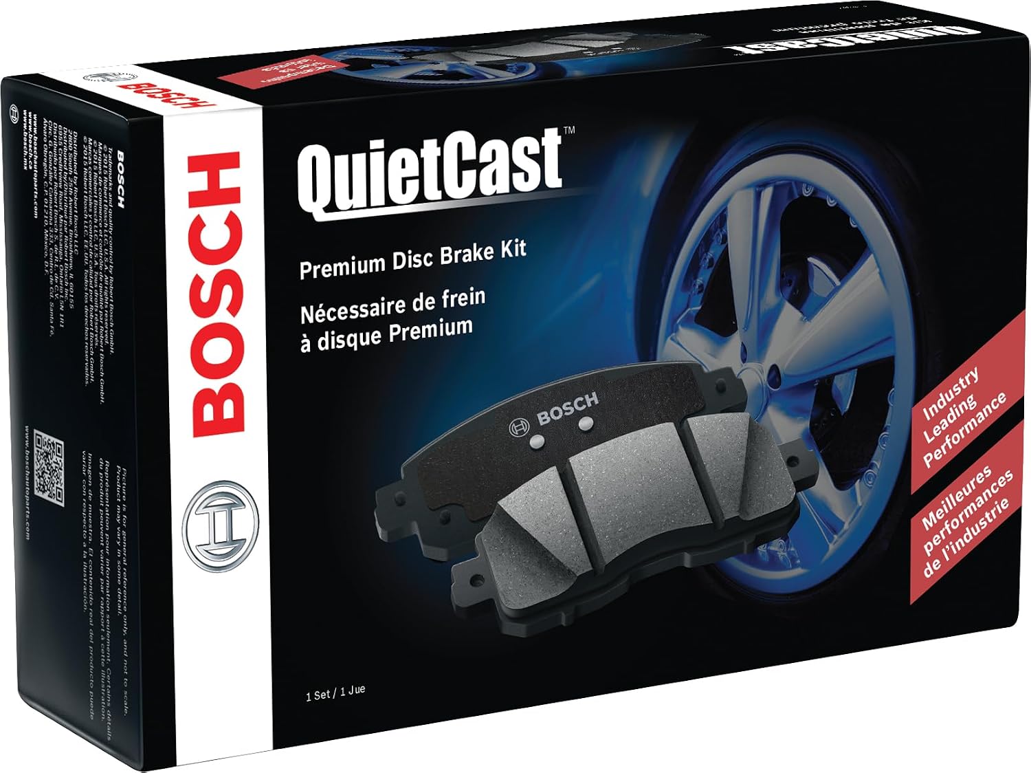 BOSCH BC2170 QuietCast Premium Ceramic Disc Brake Pad Set - Front