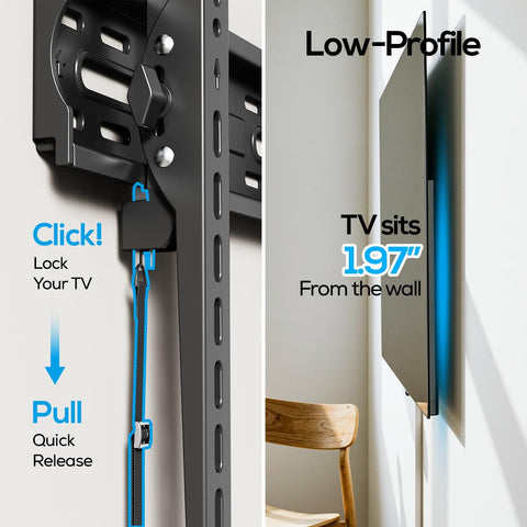 USX STAR Tilting TV Wall Mount Bracket for 32 42 43 50 55 60 Inch TVs