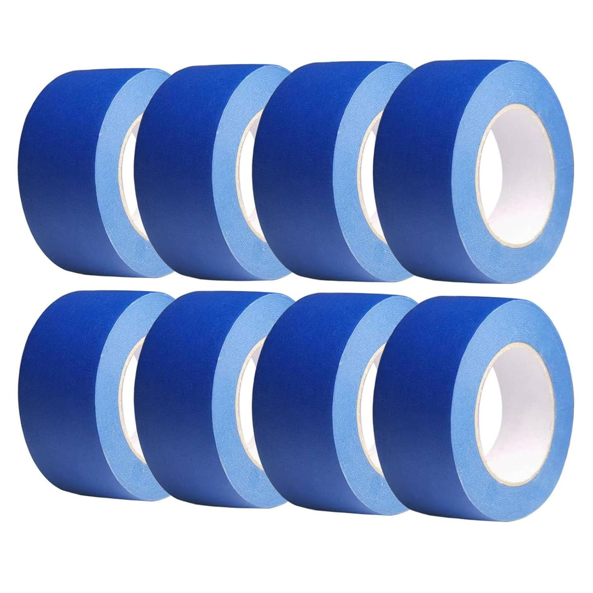 Painters Tape 2 Inch Wide, 8 Pack Blue Masking Tape for General Purpose Use, 2 Inches x 55 Yards x 8 Rolls, 440 Yards in Total