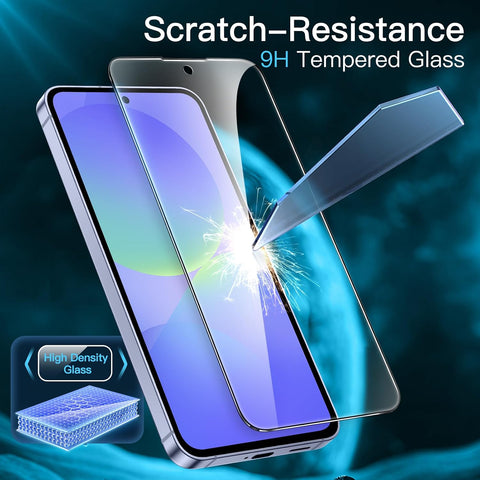 JETech Screen Protector for Samsung Galaxy A37/A36, 3-Pack