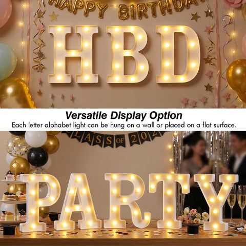 Marquee Letters 8.5 Inch Light Up Letters Battery Powered Letter L