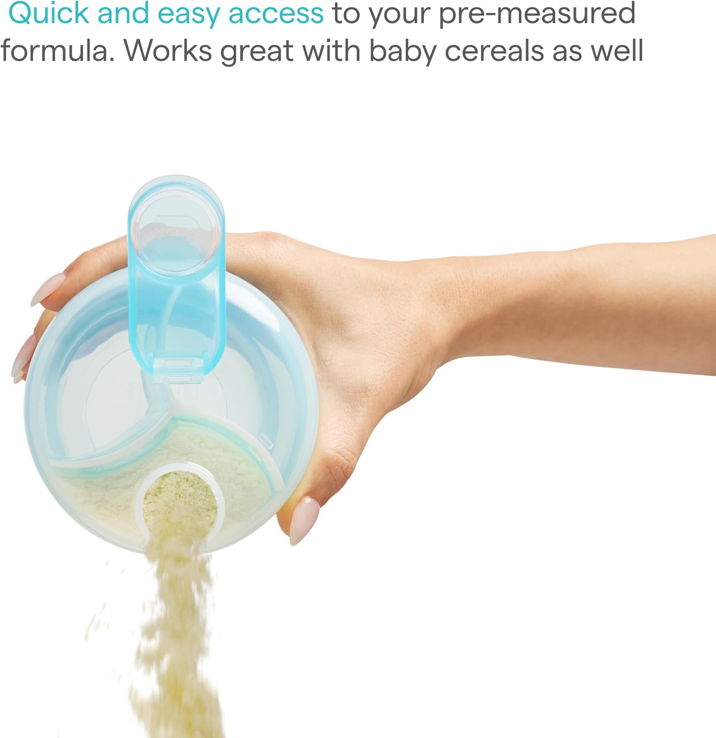 Munchkin Baby Formula Dispenser for Bottle Feeding, Pink, 9 Ounce
