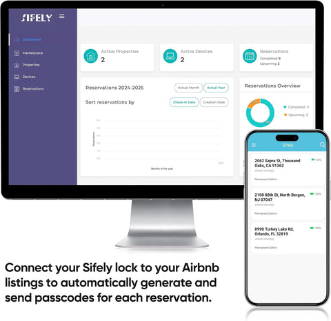 Keyless Deadbolt Smart Door Lock: Sifely Digital Keyless Entry Door Lock for Front Door, Code & Fob Access, App Control, Auto Lock, Easy to Install (Silver)