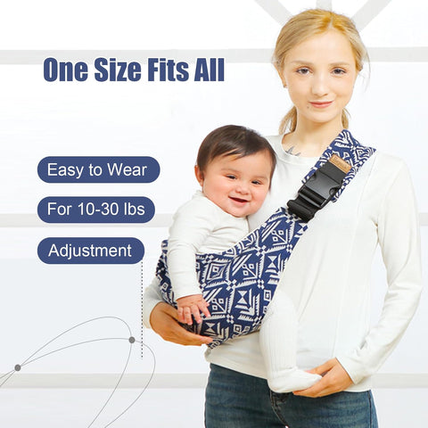 Baby Sling Carrier,Baby Sling Carrying 10-30 lbs(Black)