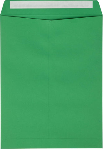LUXPaper 9 x 12 Open End Envelopes | Peel & Press | Holiday Green | 80lb. Text | 50 Qty