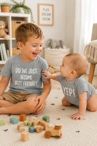 Tstars Big Brother Little Bro Best Friends Matching Set Shirt Baby Bodysuit