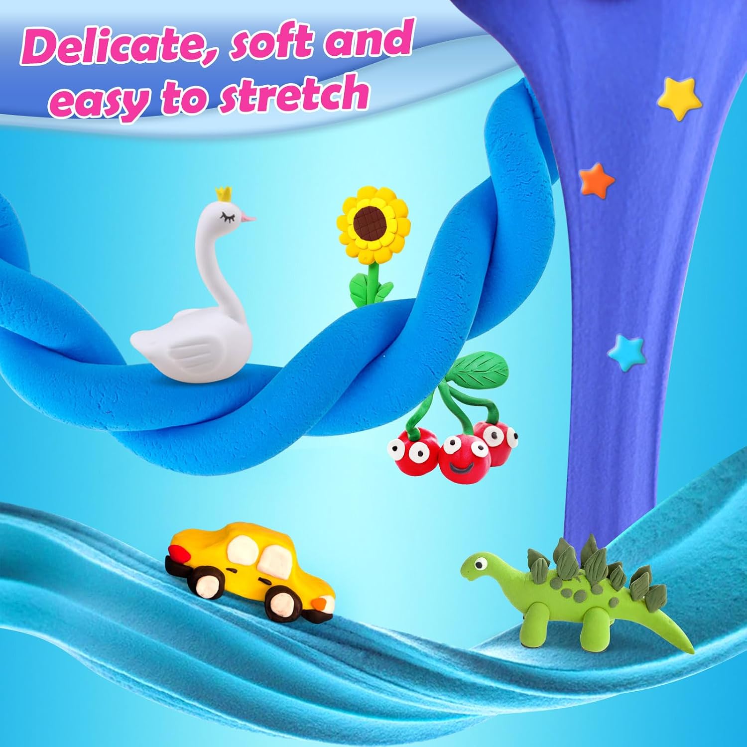 ESSENSON Air Dry Clay 150 Colors, Modeling Clay for Kids