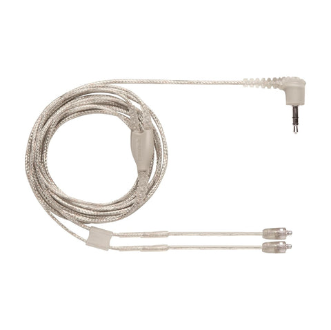 Shure Earphone Replacement Cable for SE Sound Isolating Earphones with MMCX Connection Detachable Cables (SE215, SE315, SE425, SE535, SE846) - 46-inches Long, Clear (EAC46CLS)