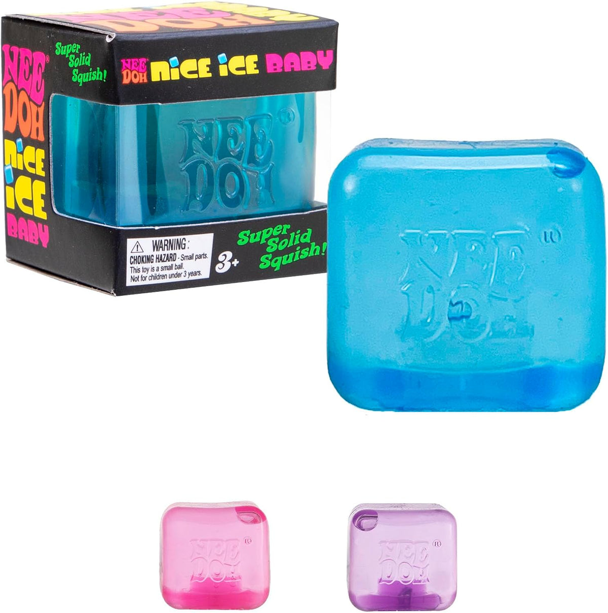 Schylling NeeDoh Nice Ice Baby - 1.25" Cube - Color May Vary (Pack of 1)