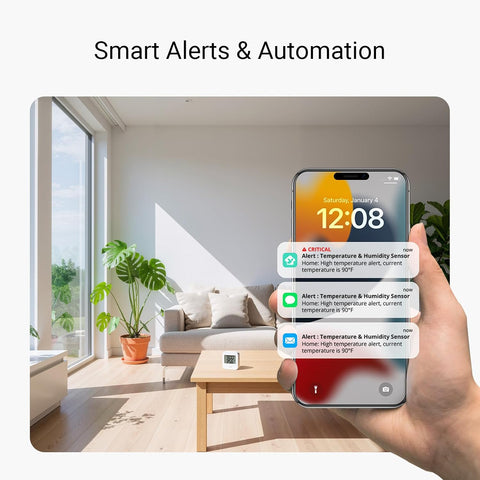 YoLink Indoor Temperature and Humidity Sensor Kit: 2-Pack + Hub