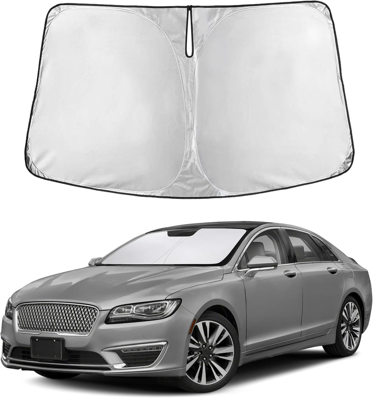 EcoNour Windshield Sunshade Compatible for Lincoln MKZ 2013-2018 2019 2020