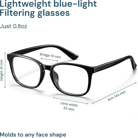 Gaoye Blue Light Blocking Glasses -Fashion Square Eyeglasses, Anti UV Ray Computer Gaming Glasses Blue Blockers for Women/Men