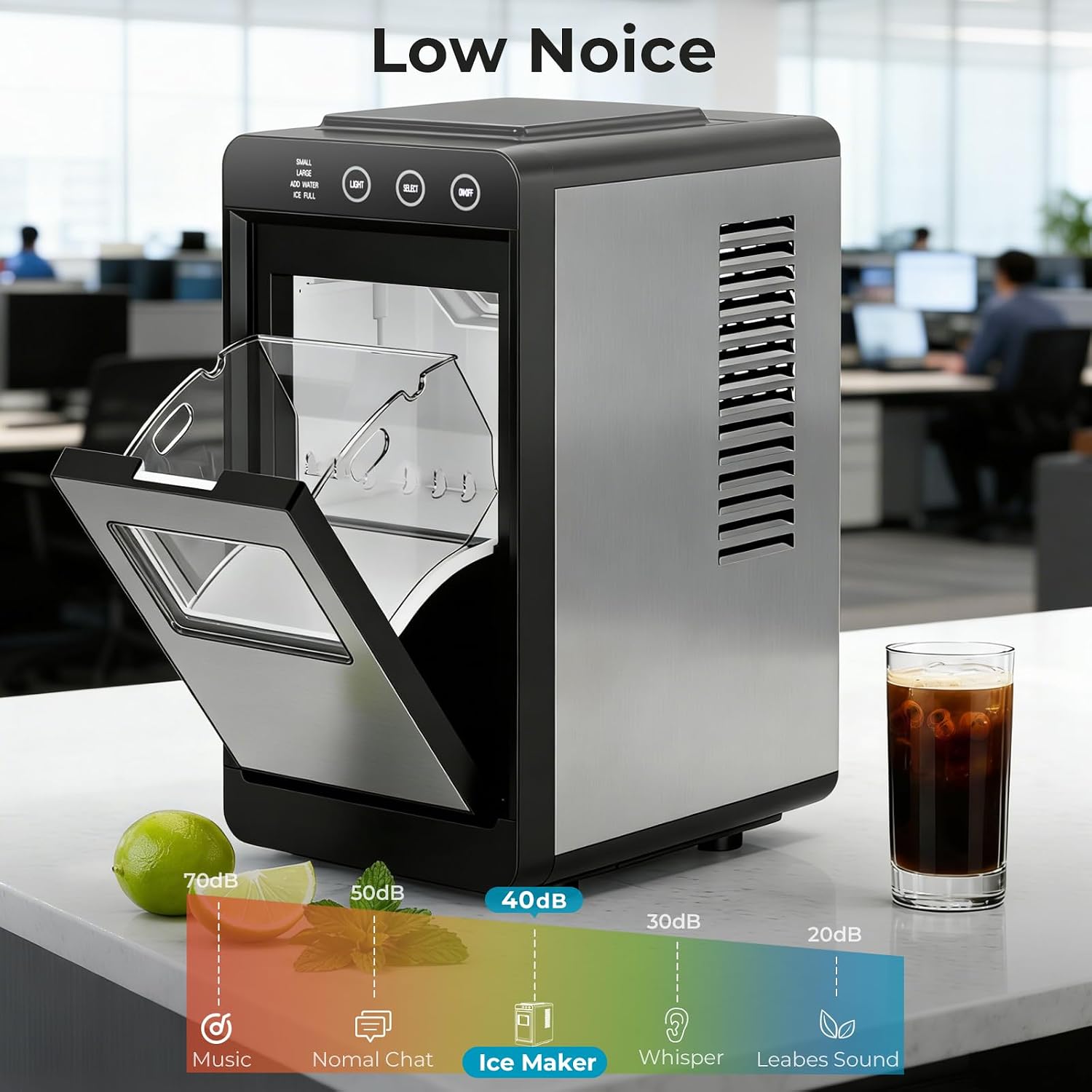 Antarctic Star Countertop Ice Maker Compact Ice Machine