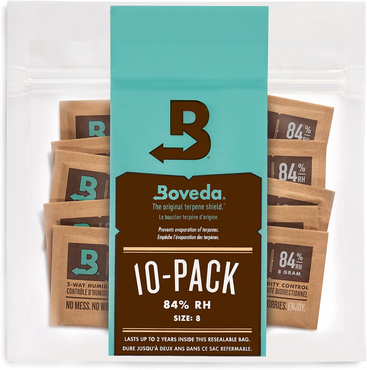 Boveda 72% Reed Humidity Control Packs, Size 8, 2-Pack – Prevents Splitting