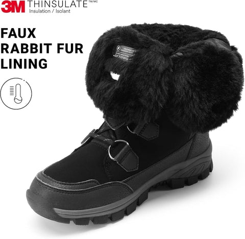 DREAM PAIRS Women's Waterproof Mid Calf Snow Boots