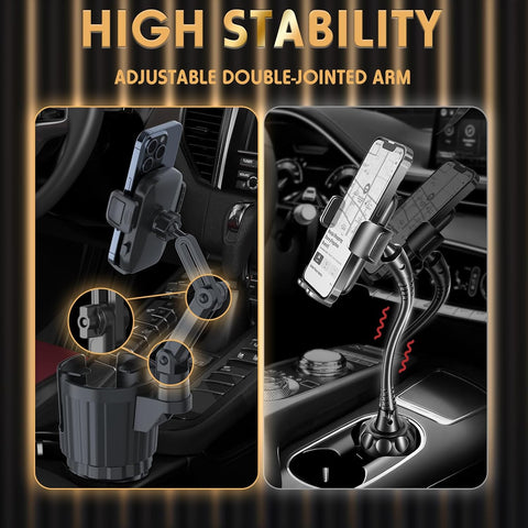 Phone Holders for Your Car, 2 in 1 Universal Stable Cup Car Phone Holder