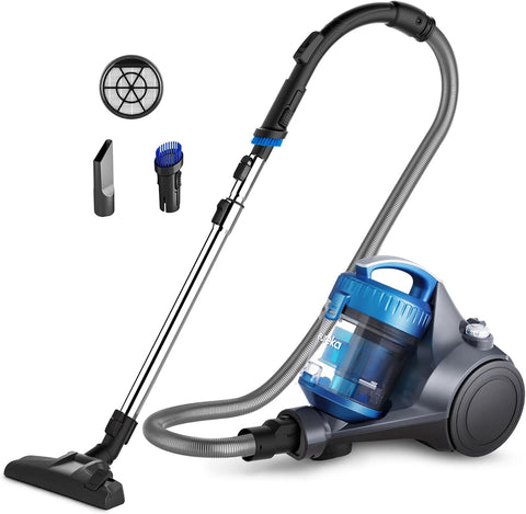 Eureka Canister Vacuum Cleaner, Household Vacuum for Home, Bagless Blue