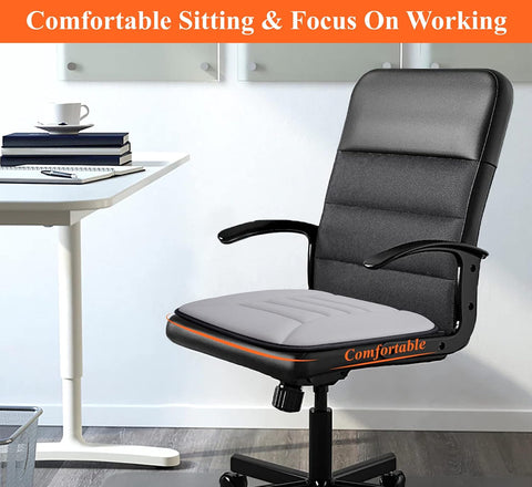 kingphenix Memory Foam Car Seat Cushion for Driver and Office Chair Comfort