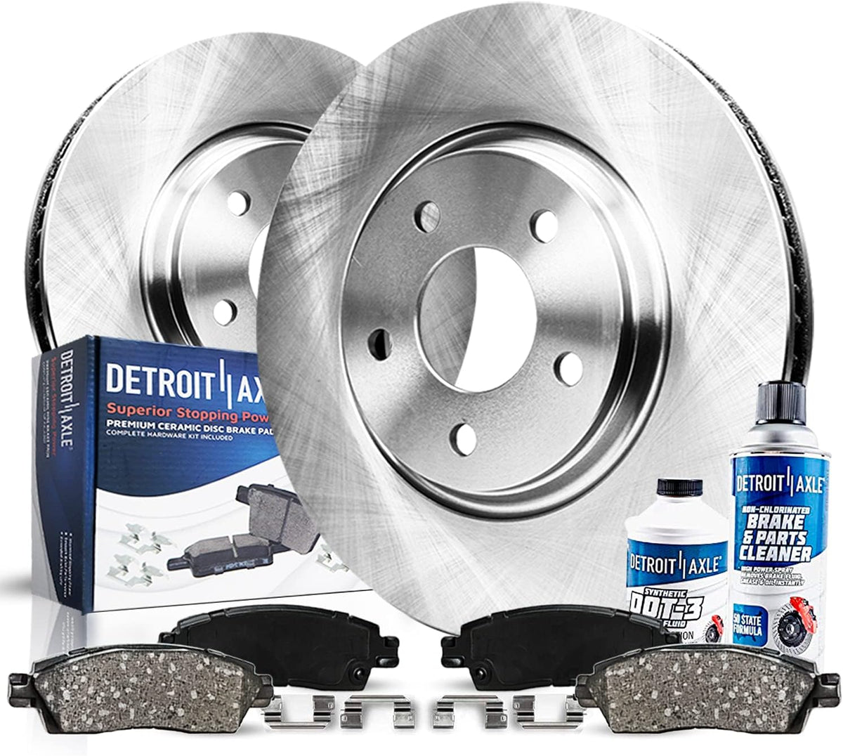 Detroit Axle - Front Brake Kit for 13-17 Nissan Sentra Disc Brake Rotors