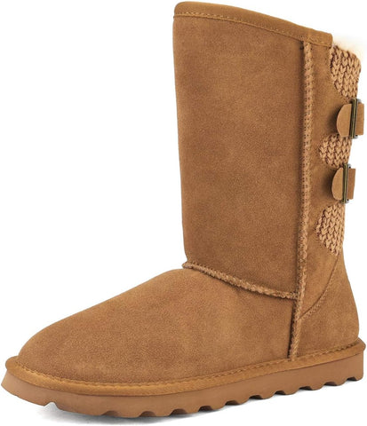 DREAM PAIRS Women's Mid Calf Winter Snow Boots