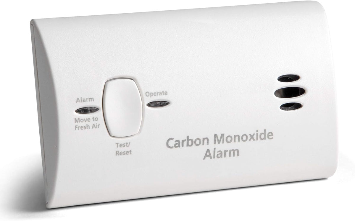 Kidde Carbon Monoxide Detector, AA Battery Powered, Portable for Travel or Home, 85 dB Alarm, LED Status Indicators, 3rd Edition