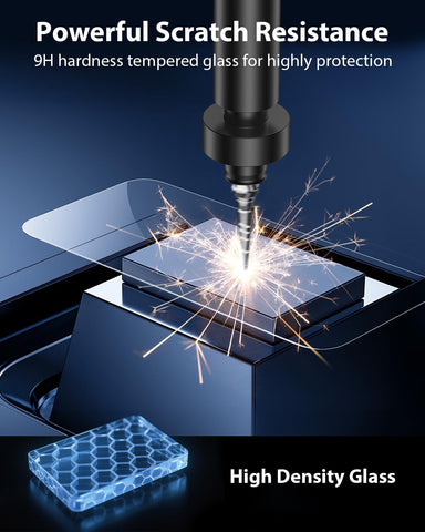 Mkeke Screen Protector for iPhone 17 Pro Max 6.9" 3 Pack 9H+ Tempered Glass
