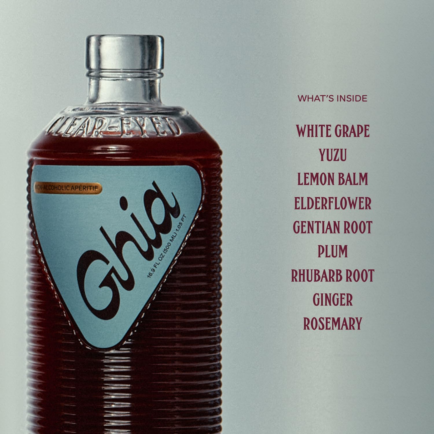 Ghia Non-Alcoholic Apéritif Original, Mocktail Mixer, 500ml (2-Pack)