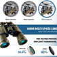 FREE SOLDIER 20x50 Military Binoculars for Adults with Smartphone Adapter - Compact Waterproof Tactical Binoculars for Bird Watching Hunting Hiking Concert Travel Theater with BAK4 Prism FMC Lens, Mud