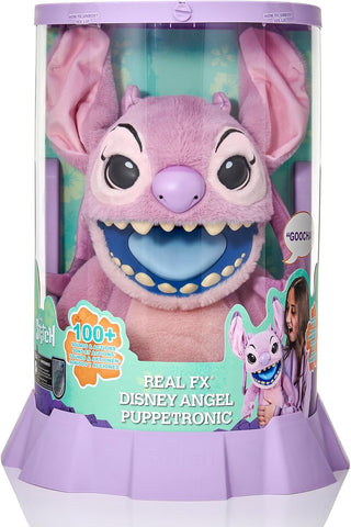 Wow! Stuff Disney Angel Puppetronic by RealFX | Looks, Feels & Sounds Real! | Disney's Lilo & Stitch | Over 100 Action & Sounds | 18" High | Ages 6+