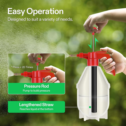 VIVOSUN 27oz Pump Sprayer, Handheld Garden Water Sprayer Bottle (Pack of 2)