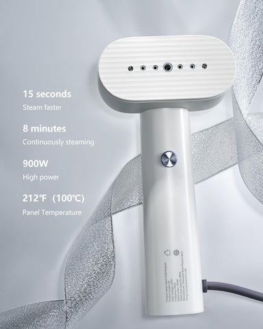 G6 Steamer for Clothes, Portable Travel Steamer Iron for Clothes, Just 0.7lbs Lightly, 10 Minutes of Continuous Steam, 900W Light Steame Irons for travel and home