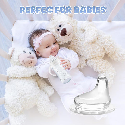 Silicone Spout Compatible with NUK Learner Cup & Active Cup (4 Pack)