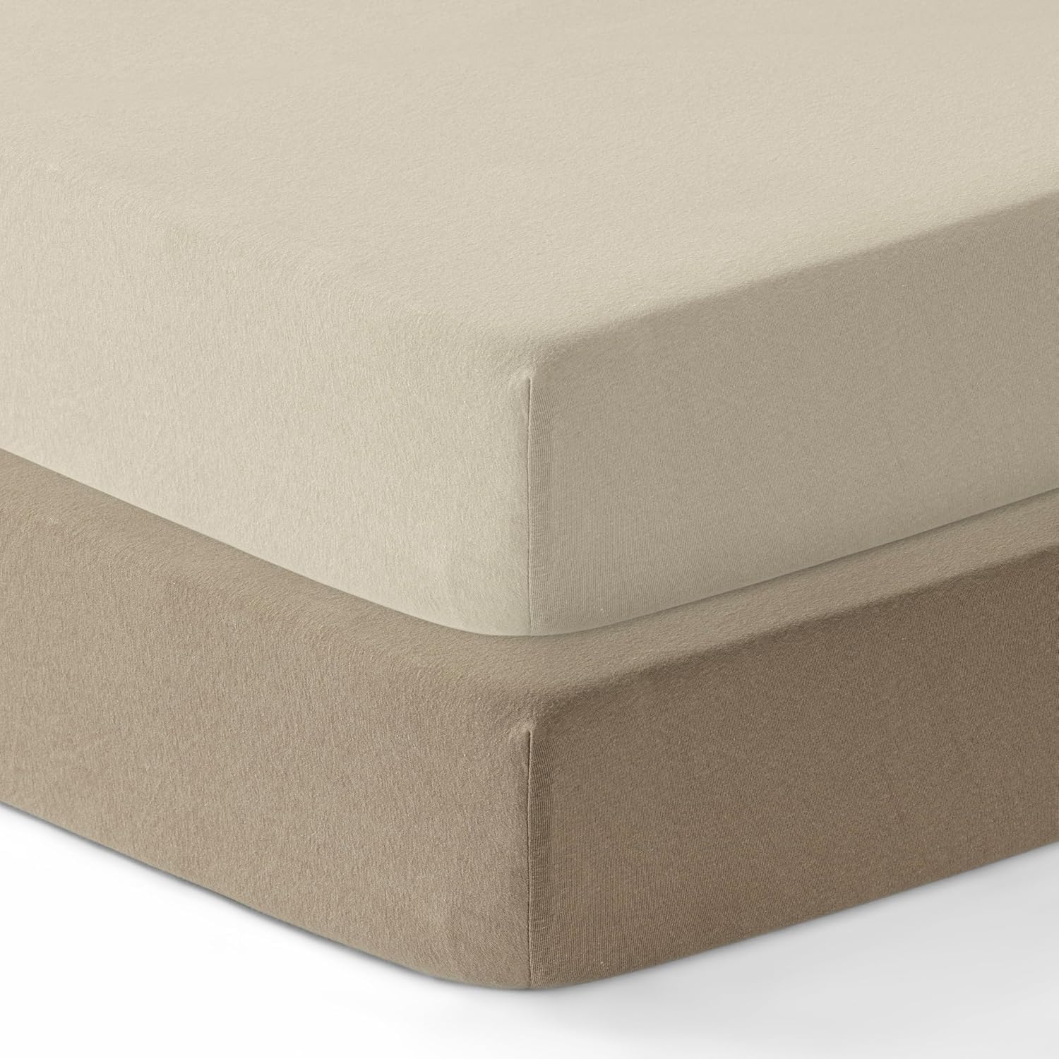 Dreamology Mini Crib Fitted Sheets, 100% Cotton Crib Sheets, 2 Pack