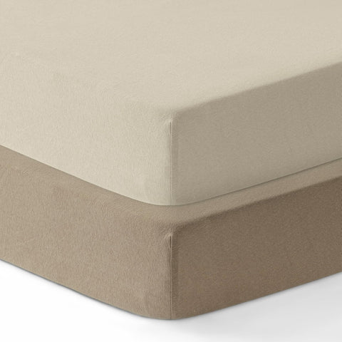 Dreamology Mini Crib Fitted Sheets, 100% Cotton Crib Sheets, 2 Pack