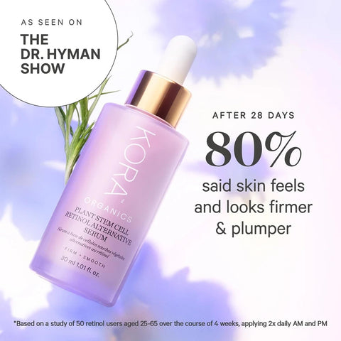 KORA Organics Plant Stem Cell Retinol Alternative Bakuchiol Serum for Face
