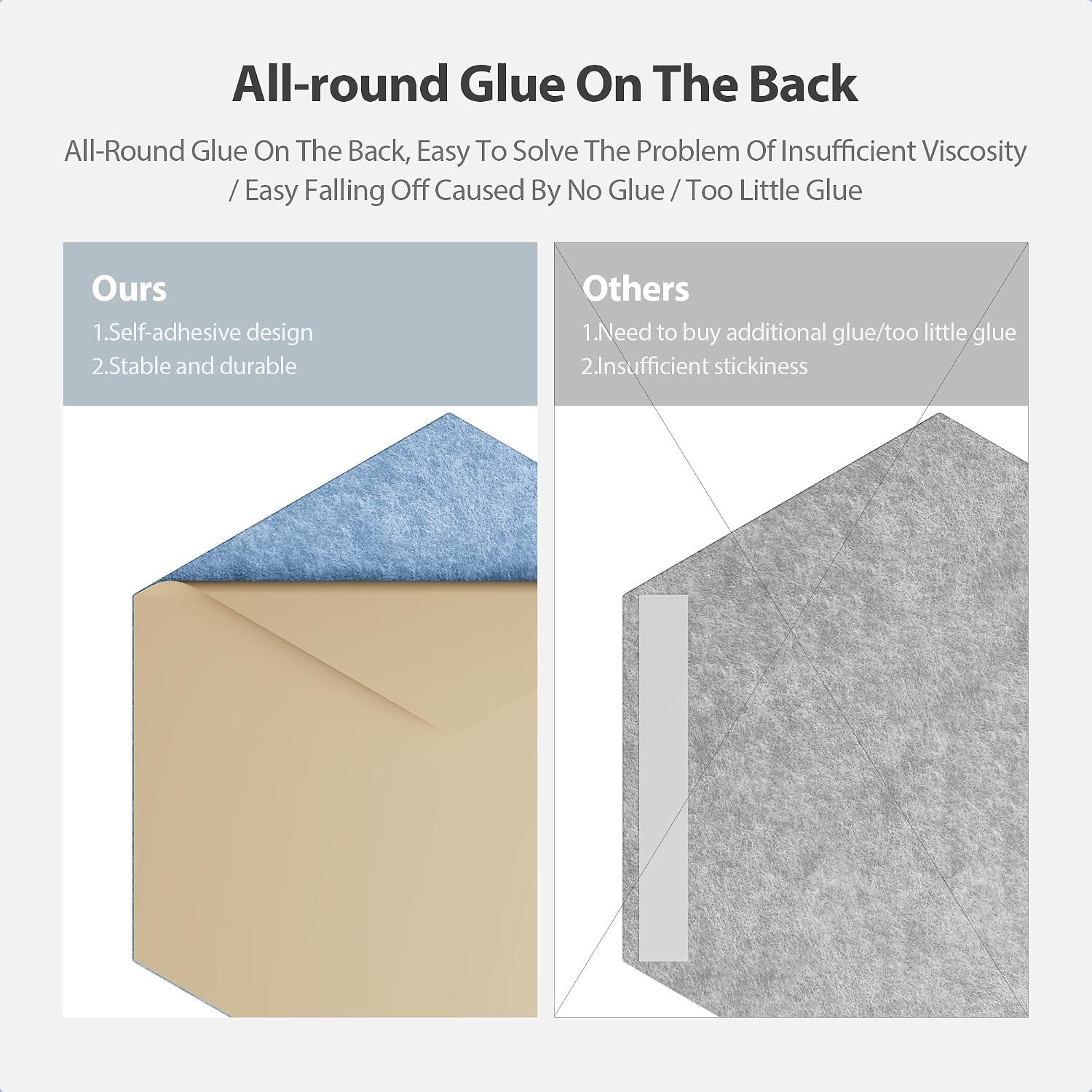 12 Pack Hexagon Acoustic Panels Self Adhesive Sound Proof Foam