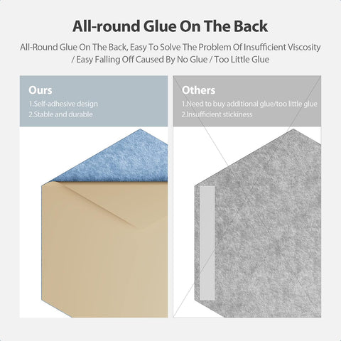 12 Pack Hexagon Acoustic Panels Self Adhesive Sound Proof Foam